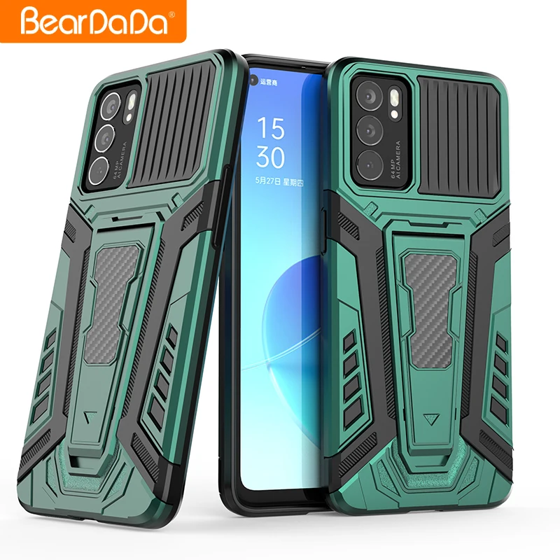 

for OPPO RENO 6 6 pro plus 5G designer brand tpu pc back cover with holder environmentally magnetic bumper mobile cover maker