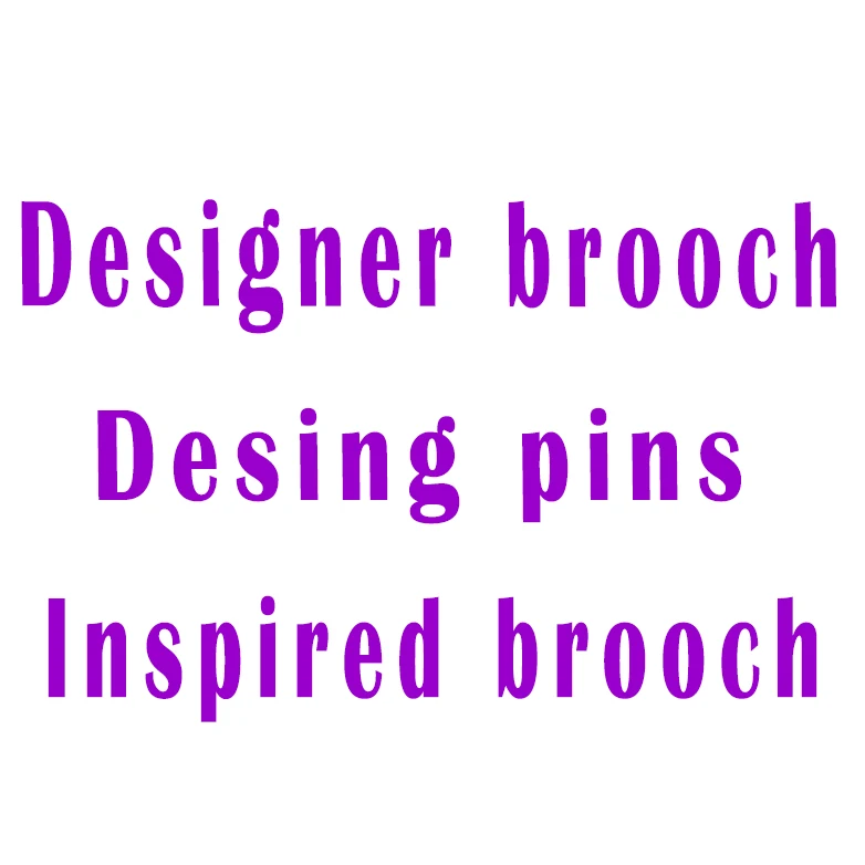 

exclusive desinger wholesale famous luxury ladies designer inspired brooches and pins pins set women, Multi