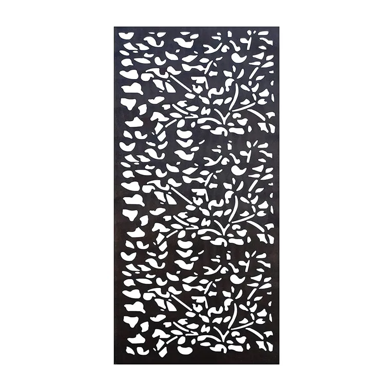 

Weathering corten steel screen laser cutting hollowed-out flower modeling