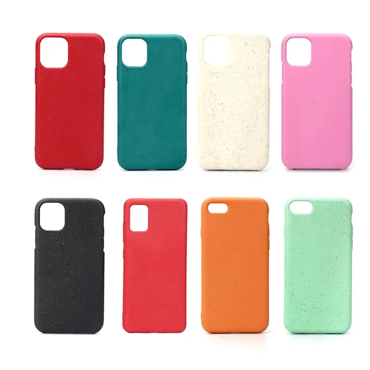 

Eco-friendly 100% recycle biodegradable phone case, wheat straw Compostable phone cover for iPhone 11 pro max, See the attached