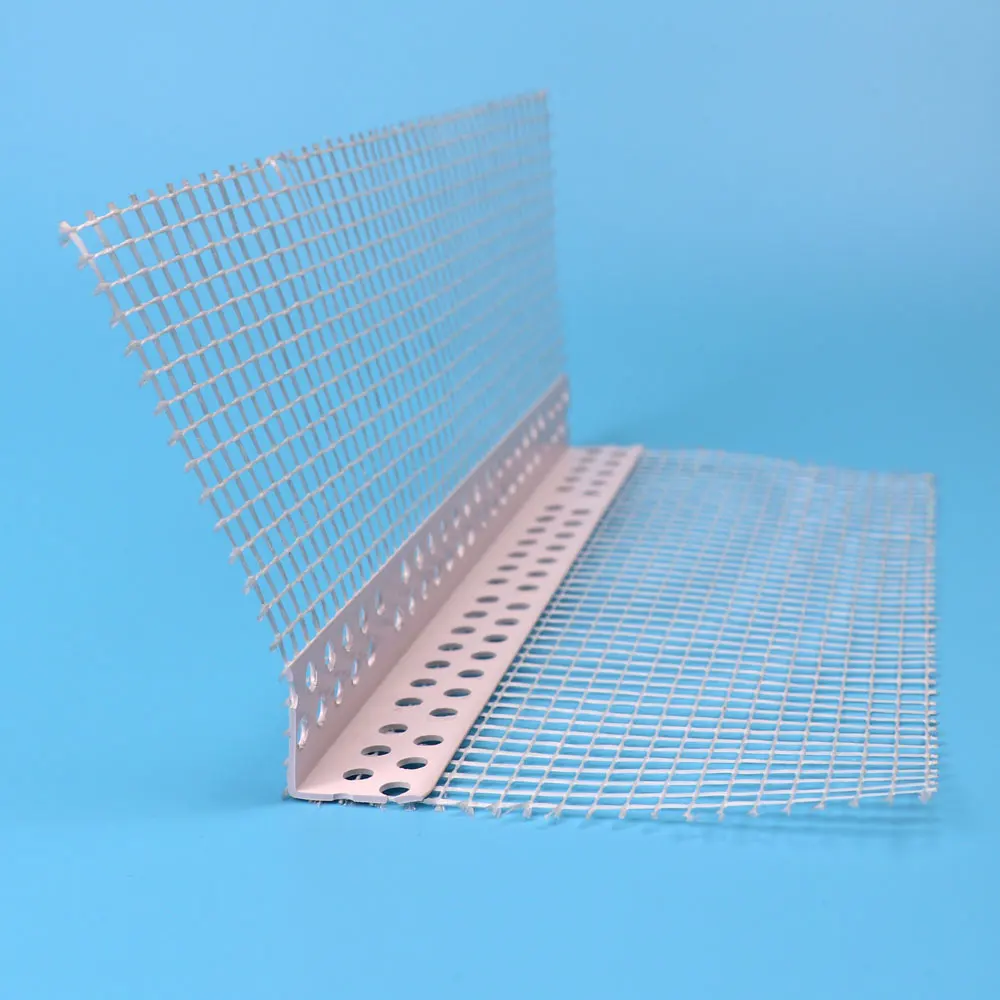 
plastic angle bead with mesh/drywall corner bead with mesh/PVC bead with mesh  (62566044429)
