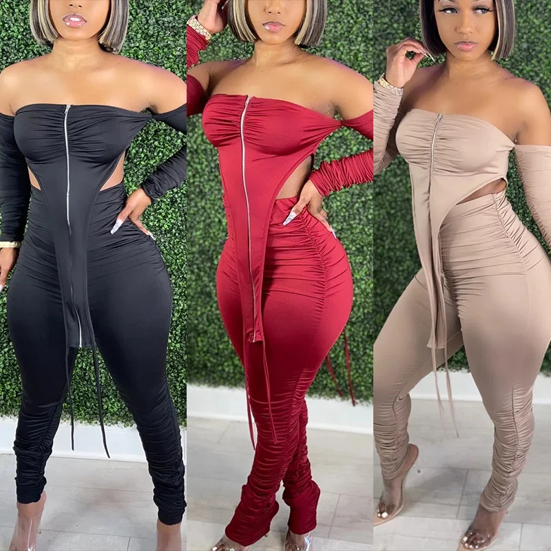 

Women Plus Size Two Piece Set Blank Tracksuits Crop Tops Winter Joggers Drawstring Hoodies Stacked Pants 2 Piece Sets Outfits