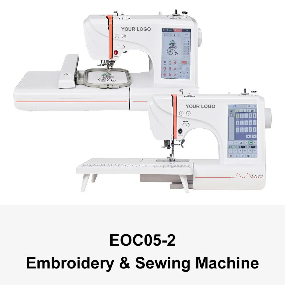 Home use automatic computer sewing embroidery machine with OEM service