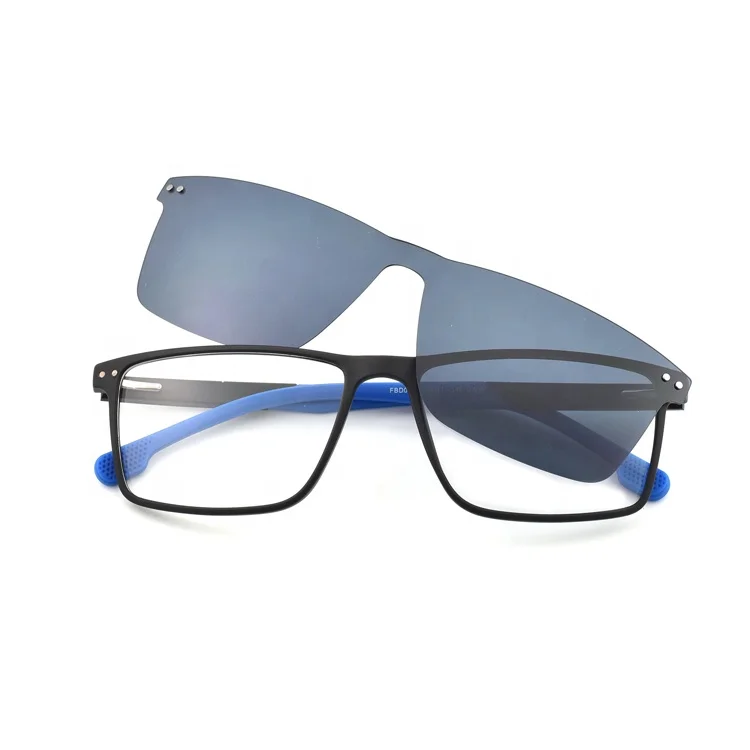 

DOISYER 2021 China customized high quality tr90 frame rectangle polarized clip on sunglasses