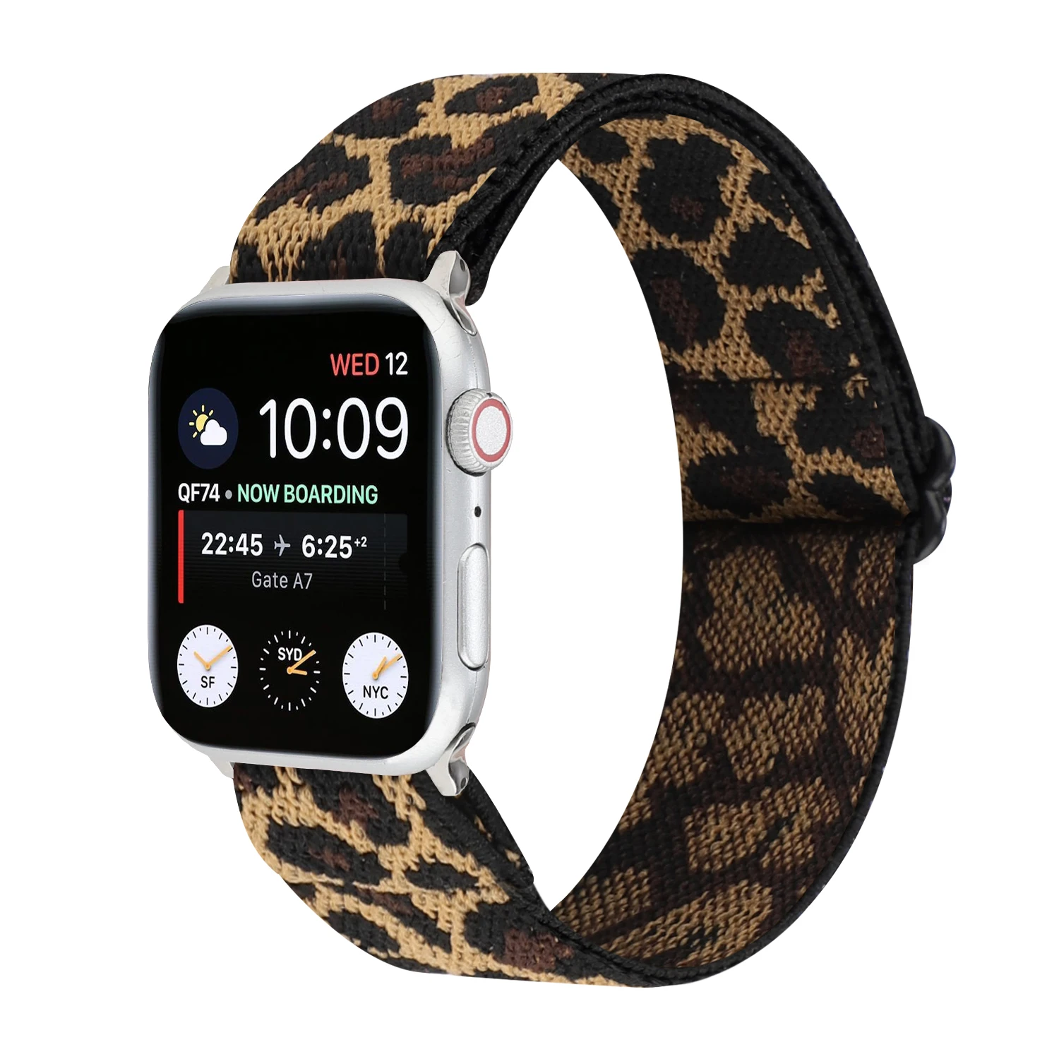 

Ethnic Style Strap Bracelet Watch Nylon Band, Stretchy loop Nylon Elastic For Apple Watch 6 Watch Band Replacement Strap, 7 colors are available