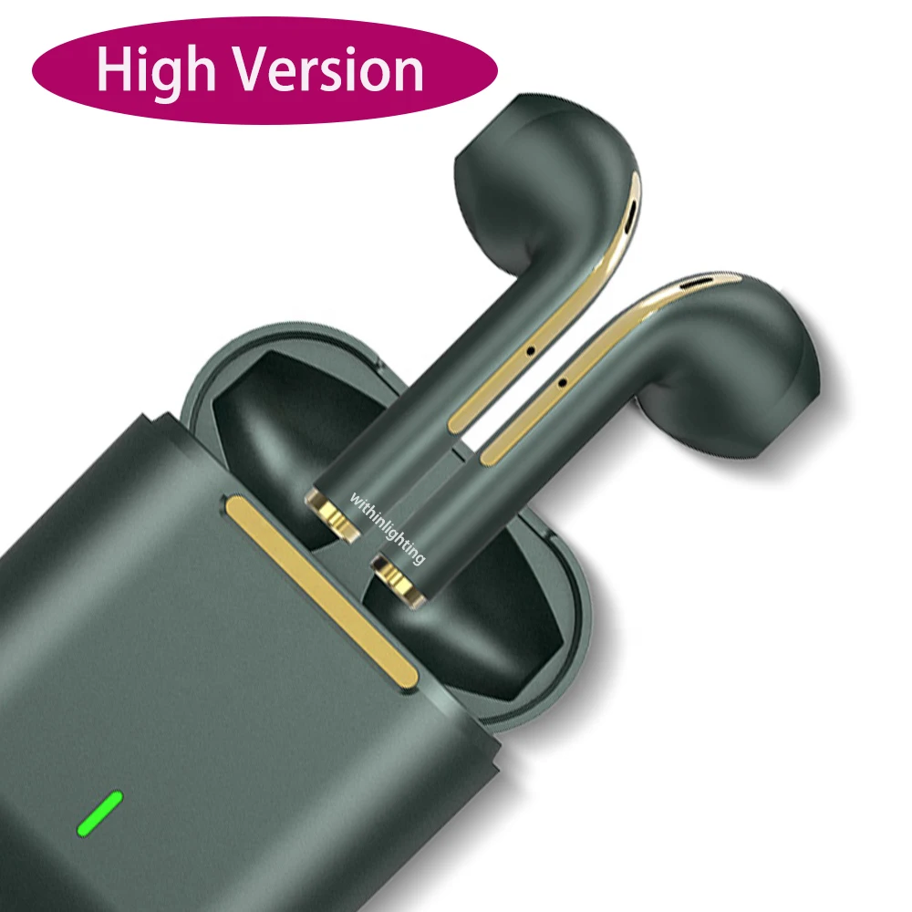 

High Version j18 audifonos boat earbuds bt 5.0 gaming stereo auriculares wireless earphone Mini True Wireless j18, White/black/green/gold