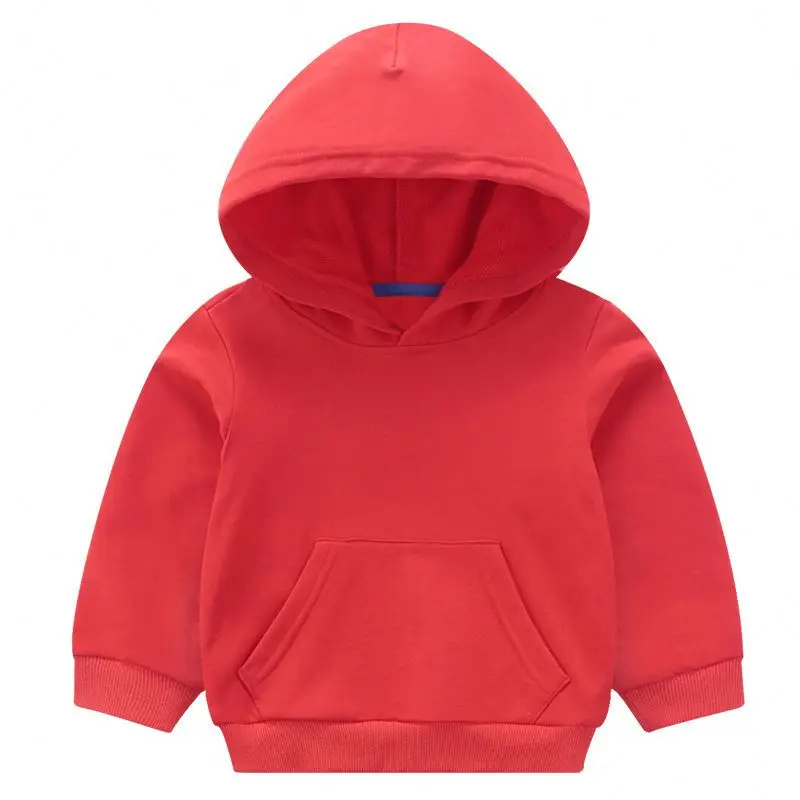 

2021 High Quality Custom 380Gsm Hoodie Child Kid Baby Pure Color boys Compression Hoodie, White