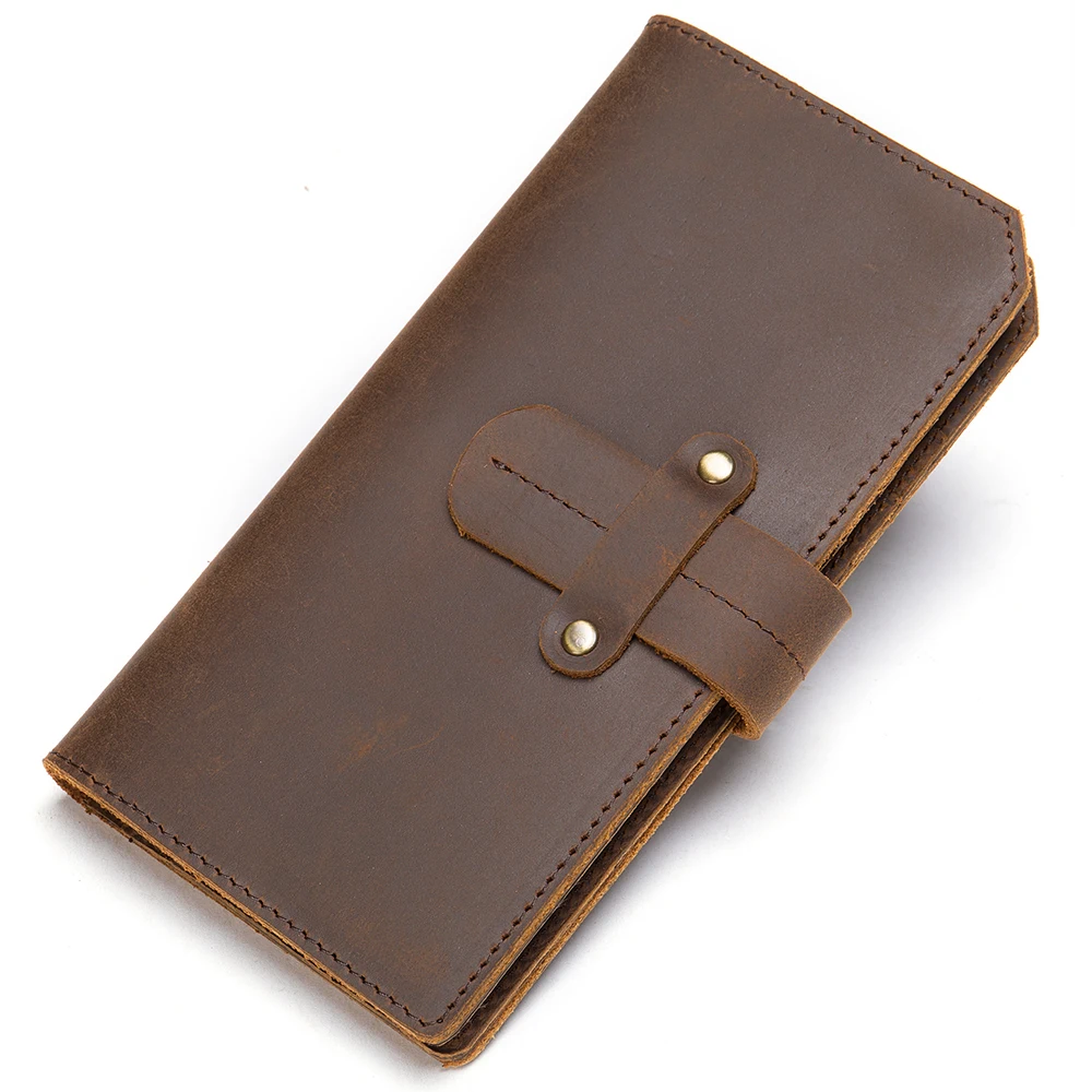 

Marrant 7506 crazy horse real leather credit card holder smart wallet for men, Coffee, brown,black