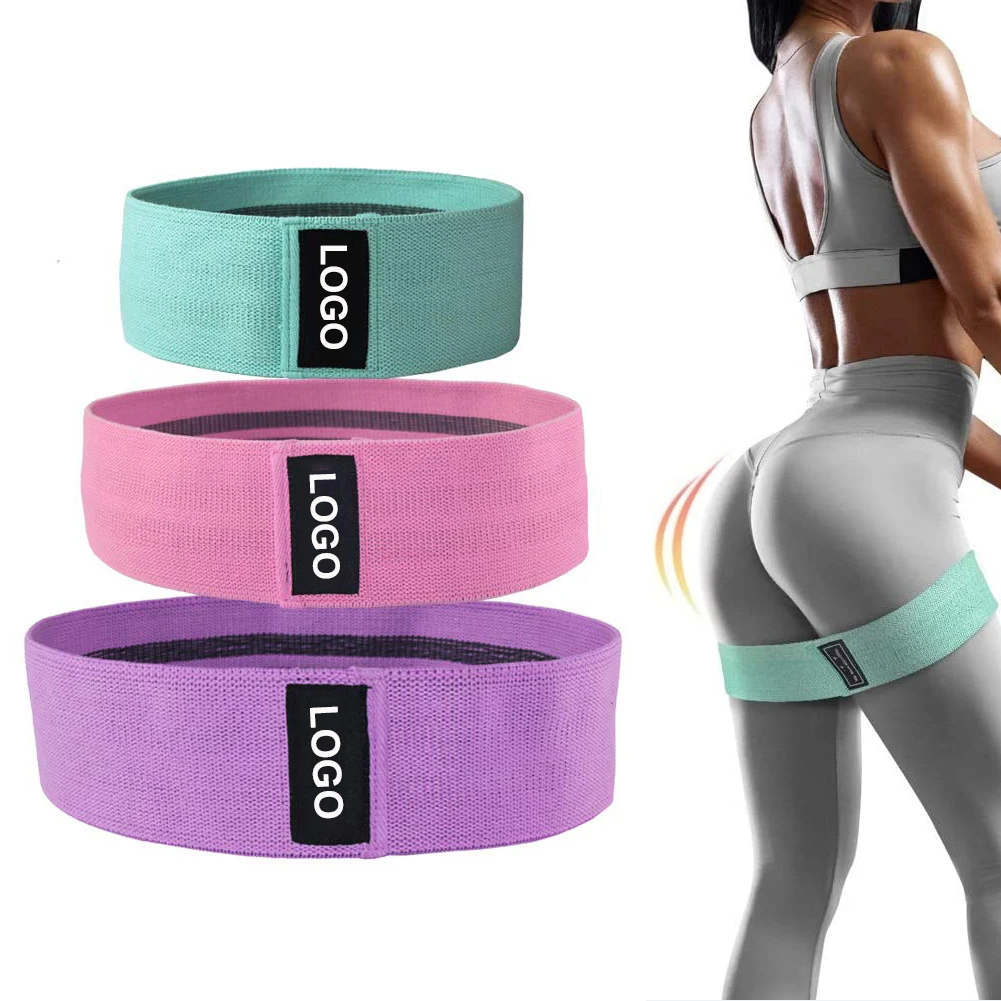 

Amazon Hot Sell Non-rolling Hip Circle Resistance Band Booty Bands for Body Shaping and Lifting, As the pictures