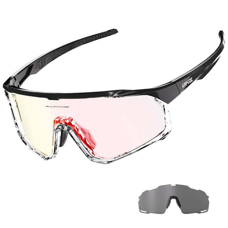 

KAPVOE 2023 designer Cycling Sport Glasses Photochromic Full And Half Frame PC Lens Running Outdoor Men Women Sports Bicycle