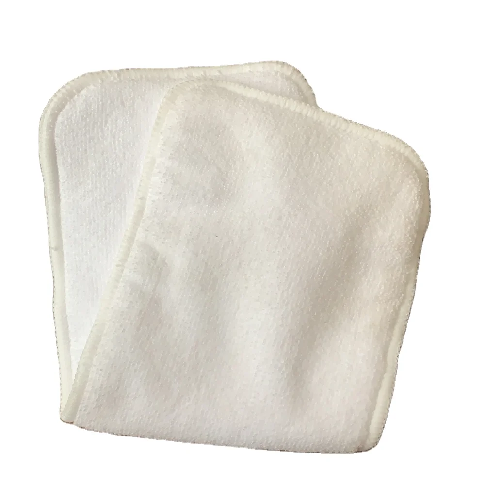 

3layer microfiber baby cloth diaper insert reusable diaper inserts, White