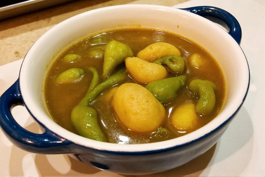 Family enjoying green chile stew together