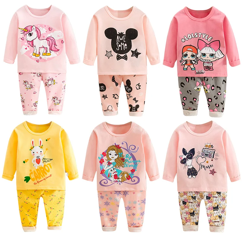 

Kids Christmas Pajamas Children Sleepwear 2021 Unicorn Dino Christmas Pyjamas Kids Swan Pajamas Wholesaling and Drop-shipping