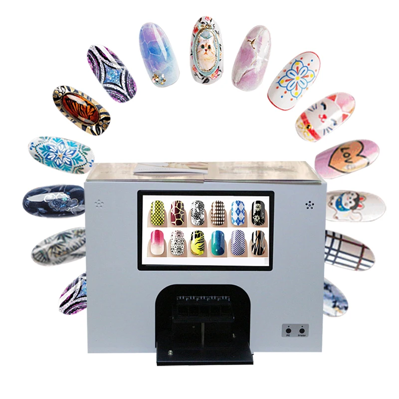 

2020 new 3D nail printer digital printing nail printer machine best salon portable nail art printer impresora de uas