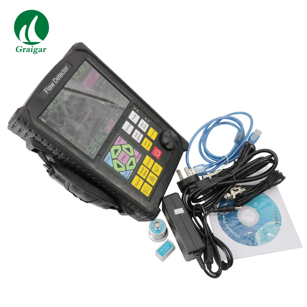 

Portable Ultrasonic Flaw Detector GR650 NDT Instrument Crack, Inclusion Detector with Carrying Case