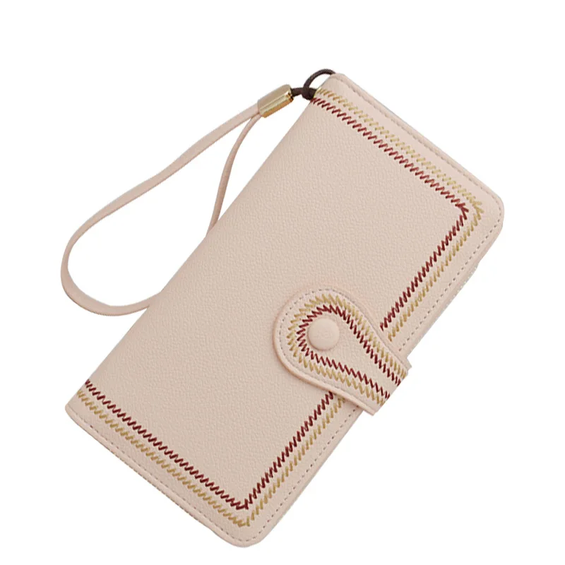 

Fashion Luxury Durable Long High Capacity PU Leather wholesale manufacturer Women Zipper Purse Wallet