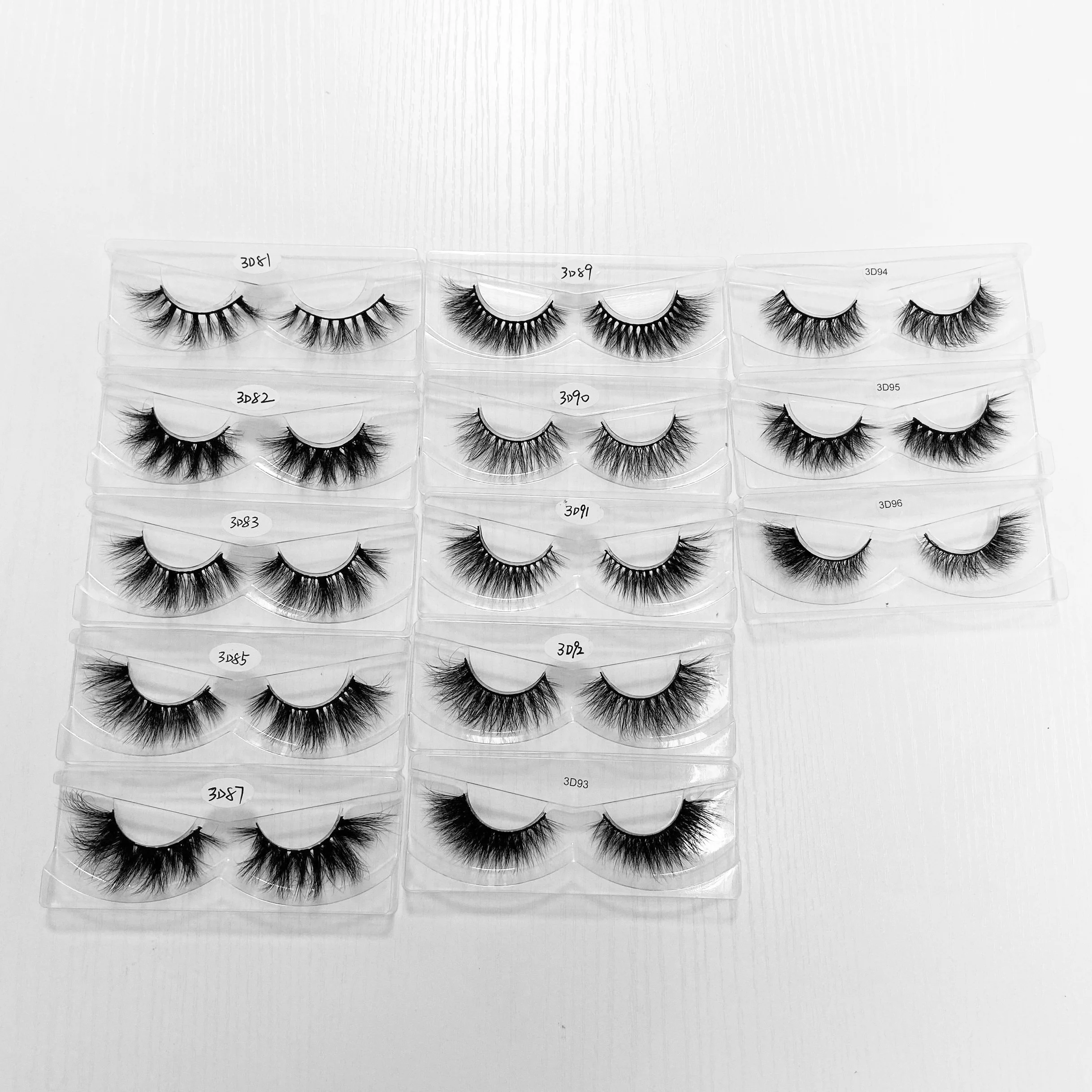 

2020 New Style 3d mink lashes thin band with fast shipping service, Natural black