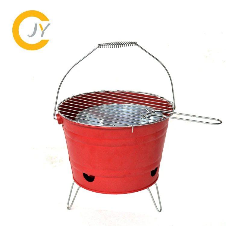 

New Outdoor Mini Camping Barbecue Grill Charcoal / Smoker BBQ Bucket