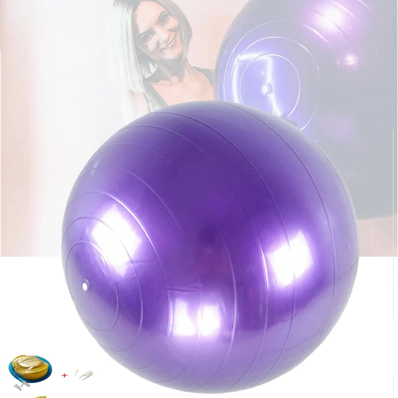 

Yoga Balls Pilates Fitness Gym Massager point Balance Fitball Exercise Workout Ball 45/55/65/75/85CM with pump