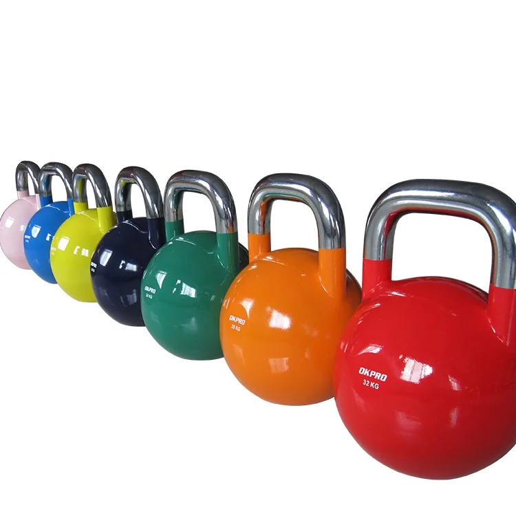
China Wholesale Top Grade Custom Logo Color Weight Competition Steel Kettlebell  (60505507750)
