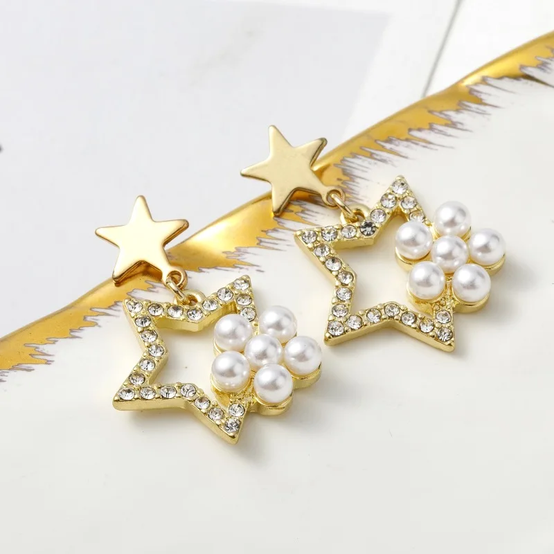 

Pearl earrings wholesale simple temperament summer earrings