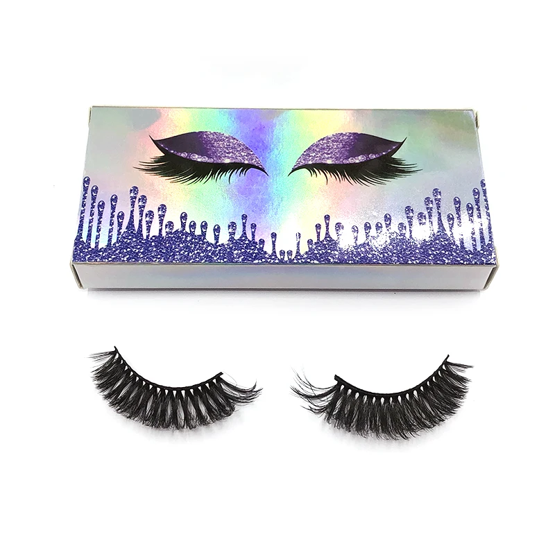 

Y oem faux mink fake eyelash 5d 15mm thick volume natural curly full strip faux cilia with custom packaging, Natural black lashes