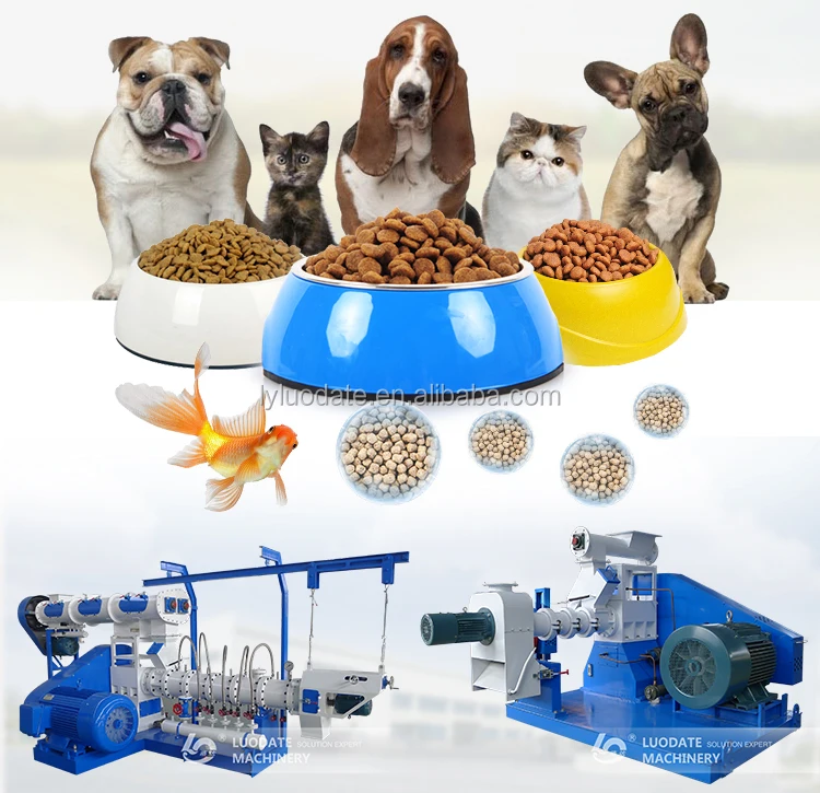 China Manufacturer Pet Cat Food Extruder For Dog Food Extrusion Machine
