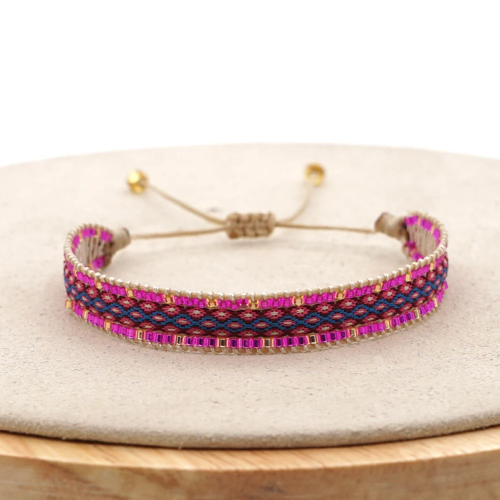 

Go2boho Bohemian Colorful Loom Braidedn Bracelet Women Pulsera Femme Handmade Friendship Fashion Jewelry Miyuki Bead Bracelet