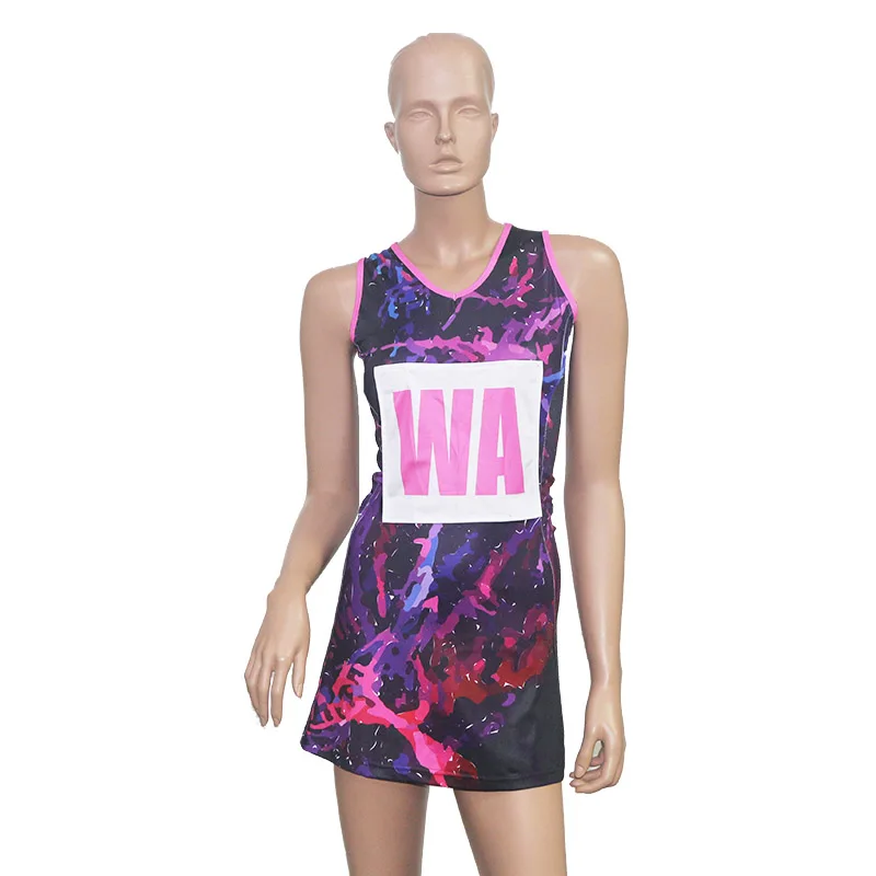 

Wholesale Sexy Tennis Wear Skirt Sublimated Latest Design Cheap Netball Dresses Women Sportswear Set