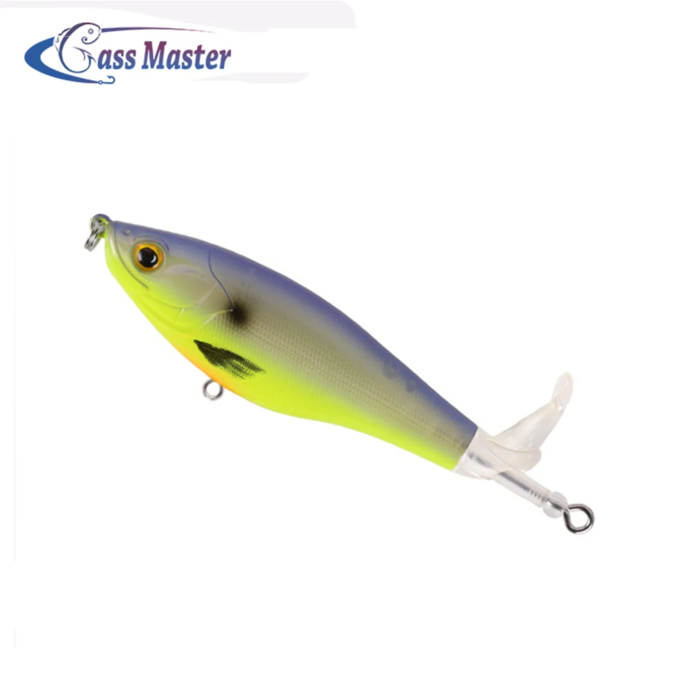

wholesale price Fishing Lure Whopper Popper Topwater Wobbler Hard Plastic Fishing Lure Soft Rotating Tail