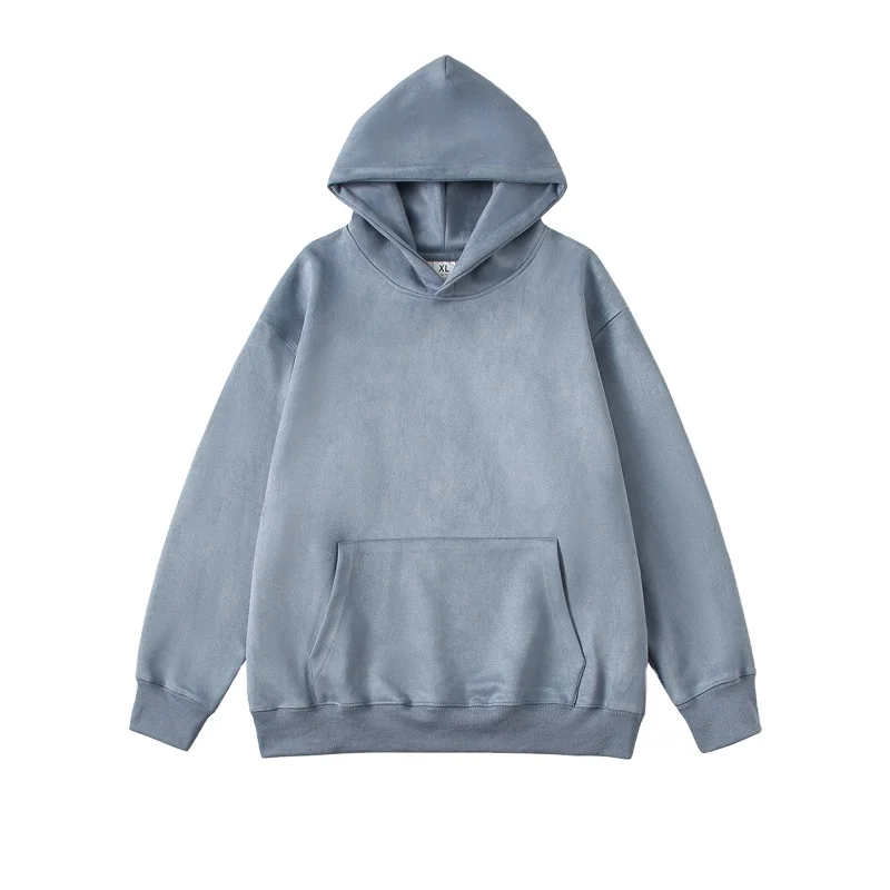 2024 Factory Direct Sale No String Hoodies 400 Gsm Hoodie Khaki Plain Color Hoodies