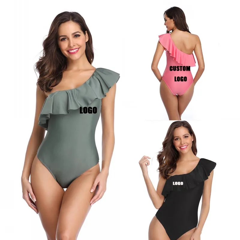 

Free Shipping Pivate Label Bikini One Piece One Shoulder Fashion Tv Bikini