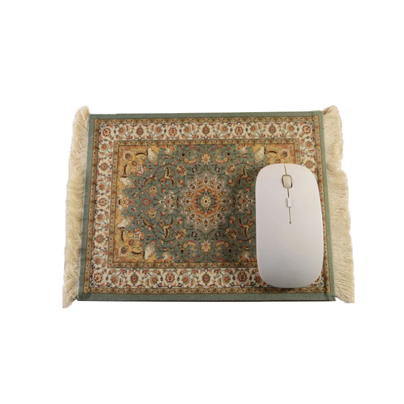 

Carpet Mouse Mat Non-Slip Woven Mouse Pad Decor Office Accessories