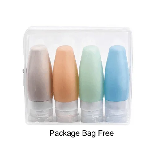 Wholesale Silicone Bottle Travel Set Travel Kit Bottles Solid Color Sub-Bottle For Travel