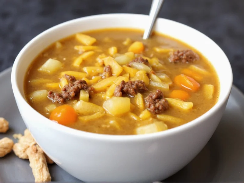 Perfect Hamburger Cheddar Potato Soup Recipe | Step-by-Step