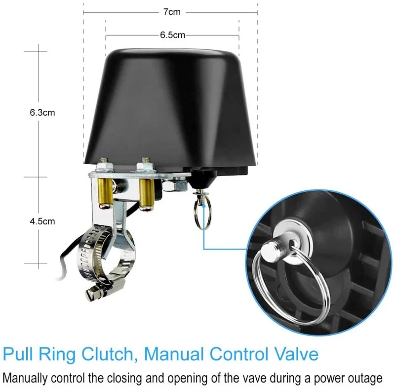 Tuya Alexa Google Voice Control Waterproof Wireless WiFi Smart Water Valve - ANKUX.COM
