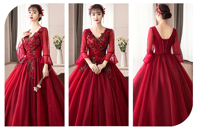 wine red colour frock