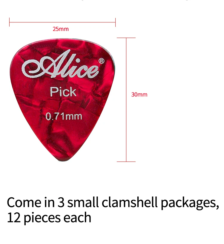 Alice 100a Acoustic Electric Guitar Picks Plectrum Various Colors 6  Thickness 0.46/0.71/0.81/0.96/1.2/1.5mm - Buy Guitar Picks,Guitar Picks  Box,Guitar Picks Custom Logo Product on Alibaba.com
