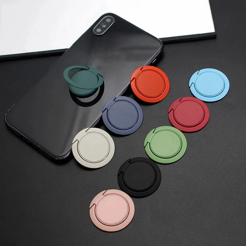 

Extremely Thin Luxury Mobile Phone Socket Holder Universal Telephone Car Bracket Stand Accessories Finger Ring For iphone XS 8, Multiple