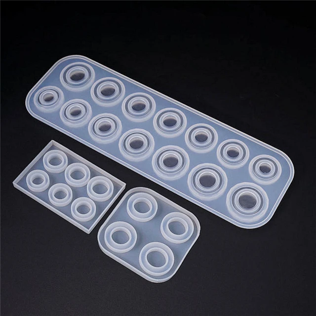 

B282 DIY Tool Crafts Epoxy Resin Molds Finger Ring Silicone Mold, Stock or customized