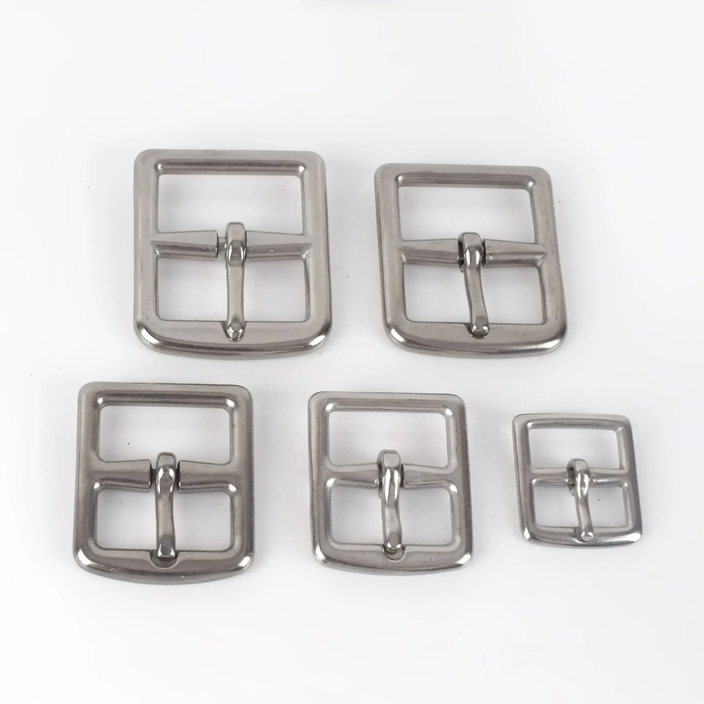 

MeeTee YK079 High Quality Stainless Steel Alloy 20-34mm Pin Buckles Center Bar Pin Belt Buckle for Men Handbag Accessory, Silver