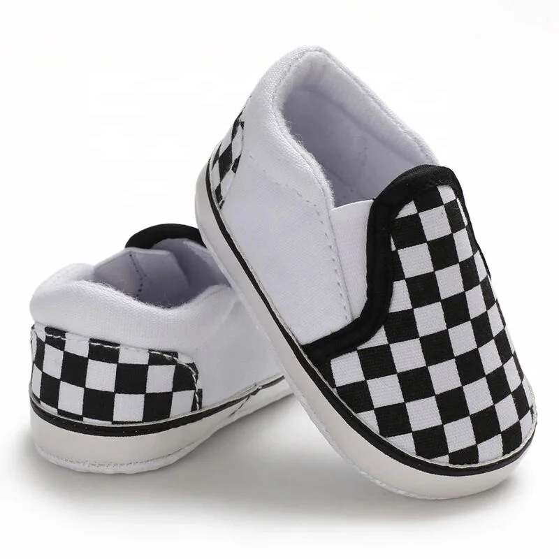 Baby Boy Checkered Infant Classic Casual Shoes Slip-on PreWalker ...