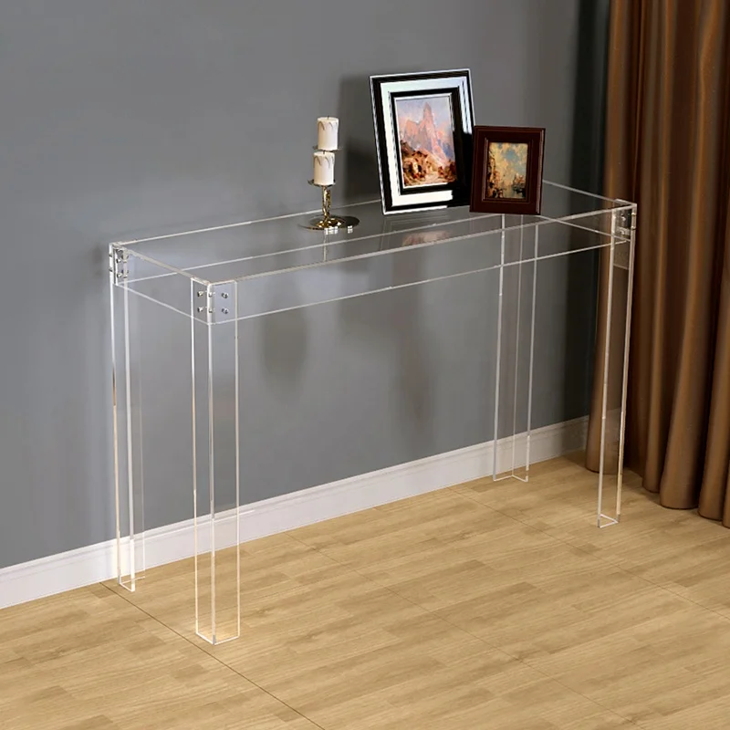 
Modern Style Transparent Acrylic Console Table For Home Decoration 