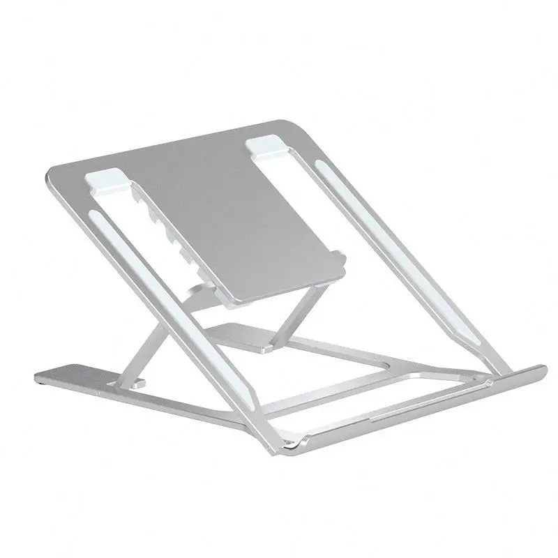 

Adjustable laptop stand folding REKy7 foldable laptop desk, Silver black