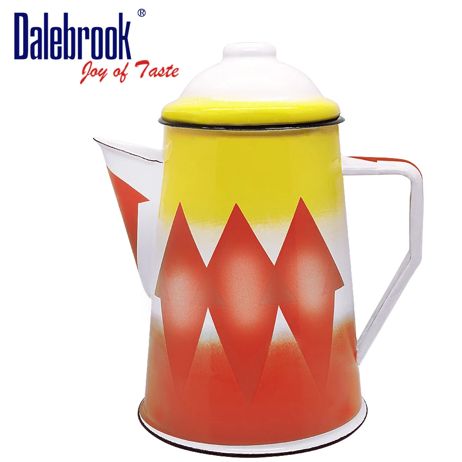 
Dalebrook Premium Red Saudi Arabia Teapot Porcelain Enamel Tea Kettle Hot And Cool Water Jug Pot Boiler Coffee Pot 