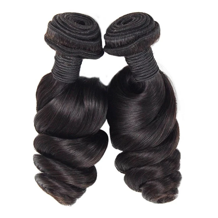 

Wholesale No tangling No shedding 8-30 inch Loose Wave Human Hair Bundles, 1b