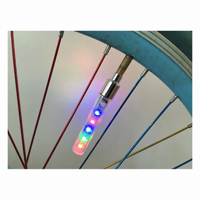 

Bicycle Car Tire Wheel Rim Valve Extra Bright Bike Light Water Resistant Neon LED Night Safety Riding Lamp, Blue/pink/green/yellow