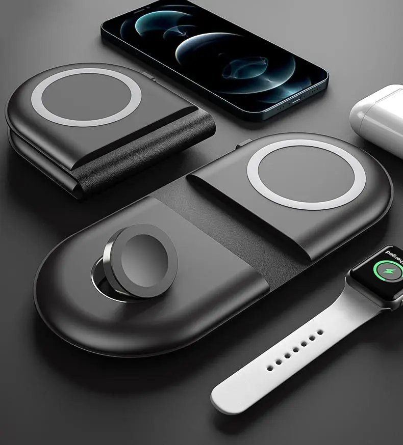 

Folding wireless charger three in one watch universal multifunction Magnetic charger for iphone 13 12 for iwatch