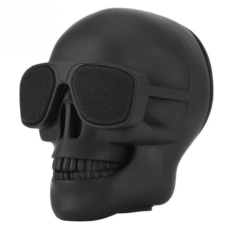 

2021 Amazon customized Skull Head Support TF Card speaker with high quality voice