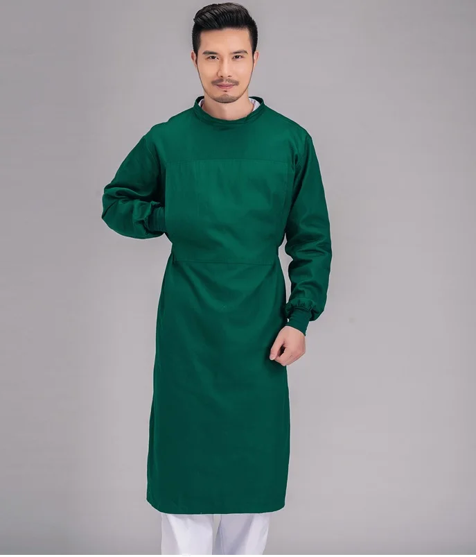 
cheap washable fabric reusable doctor gown for hospital  (1600061311238)